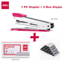 Load image into Gallery viewer, DELI Stapler NO.10 Metal durable fashion color stapler 0224F shool stationery office supply staples office accessories