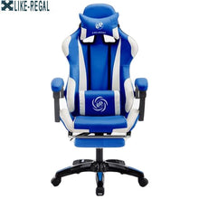 Load image into Gallery viewer, LIKE REGAL Multifunctional Fashion  Household Reclining Office Chair With Footrest Racing Seat