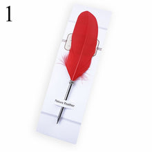 Load image into Gallery viewer, Fashion Accessories Cute Feather Ballpoint Pen Kawaii Signature Ball Point Pens Stationery For kids Student Gift School Supplies