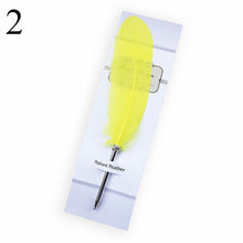Load image into Gallery viewer, Fashion Accessories Cute Feather Ballpoint Pen Kawaii Signature Ball Point Pens Stationery For kids Student Gift School Supplies