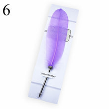 Load image into Gallery viewer, Fashion Accessories Cute Feather Ballpoint Pen Kawaii Signature Ball Point Pens Stationery For kids Student Gift School Supplies