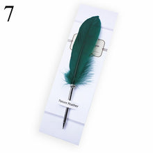 Load image into Gallery viewer, Fashion Accessories Cute Feather Ballpoint Pen Kawaii Signature Ball Point Pens Stationery For kids Student Gift School Supplies