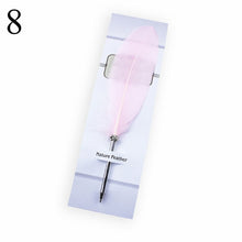 Load image into Gallery viewer, Fashion Accessories Cute Feather Ballpoint Pen Kawaii Signature Ball Point Pens Stationery For kids Student Gift School Supplies