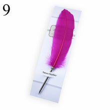 Load image into Gallery viewer, Fashion Accessories Cute Feather Ballpoint Pen Kawaii Signature Ball Point Pens Stationery For kids Student Gift School Supplies