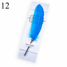 Load image into Gallery viewer, Fashion Accessories Cute Feather Ballpoint Pen Kawaii Signature Ball Point Pens Stationery For kids Student Gift School Supplies