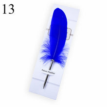 Load image into Gallery viewer, Fashion Accessories Cute Feather Ballpoint Pen Kawaii Signature Ball Point Pens Stationery For kids Student Gift School Supplies