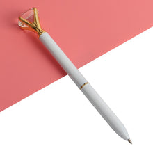 Load image into Gallery viewer, 3PCS Office Ballpoint Pen Big Diamond Metal Ball Pen With Large Diamond Stationery Magical Pen Fashion School Office Supplies