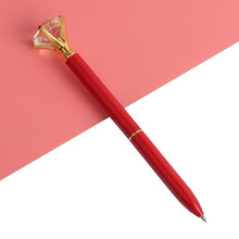 Load image into Gallery viewer, 3PCS Office Ballpoint Pen Big Diamond Metal Ball Pen With Large Diamond Stationery Magical Pen Fashion School Office Supplies