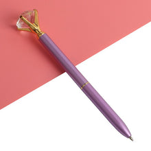 Load image into Gallery viewer, 3PCS Office Ballpoint Pen Big Diamond Metal Ball Pen With Large Diamond Stationery Magical Pen Fashion School Office Supplies