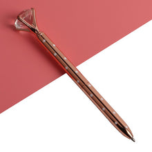 Load image into Gallery viewer, 3PCS Office Ballpoint Pen Big Diamond Metal Ball Pen With Large Diamond Stationery Magical Pen Fashion School Office Supplies