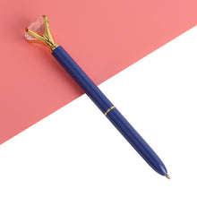 Load image into Gallery viewer, 3PCS Office Ballpoint Pen Big Diamond Metal Ball Pen With Large Diamond Stationery Magical Pen Fashion School Office Supplies