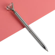 Load image into Gallery viewer, 3PCS Office Ballpoint Pen Big Diamond Metal Ball Pen With Large Diamond Stationery Magical Pen Fashion School Office Supplies