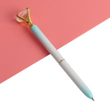 Load image into Gallery viewer, 3PCS Office Ballpoint Pen Big Diamond Metal Ball Pen With Large Diamond Stationery Magical Pen Fashion School Office Supplies
