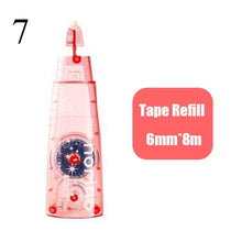 Load image into Gallery viewer, 6mm*8m Cute Transparent Dot Glue Tape Decorative Double Sided Tape For Kids Scrapbooking Photo Albums School Office Supplies