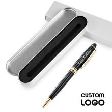 Load image into Gallery viewer, Personalized Pen Writing Metal Ballpoint Pen Customized Logo Pens Engrave Logo Company Name School Office Supplies Accessories