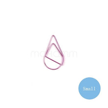 Load image into Gallery viewer, 10 Pcs/lot Cute Kawaa Korean Metal Paper Clip Gold Silver Black Color Bookmark Stationery Office Accessory School Supply