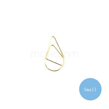 Load image into Gallery viewer, 10 Pcs/lot Cute Kawaa Korean Metal Paper Clip Gold Silver Black Color Bookmark Stationery Office Accessory School Supply