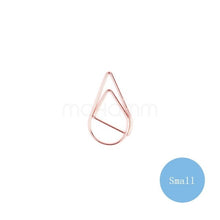 Load image into Gallery viewer, 10 Pcs/lot Cute Kawaa Korean Metal Paper Clip Gold Silver Black Color Bookmark Stationery Office Accessory School Supply
