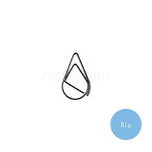 Load image into Gallery viewer, 10 Pcs/lot Cute Kawaa Korean Metal Paper Clip Gold Silver Black Color Bookmark Stationery Office Accessory School Supply