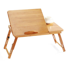 Load image into Gallery viewer, Adjustable Bamboo Computer Stand Laptop Desk Notebook Desk Laptop Table For Bed Sofa Bed Tray Picnic Table Studying Table