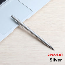Load image into Gallery viewer, 2/11/20PCS Ball Pen Stainless steel rod rotating Metal ballpoint Pen Stationery Ballpen 0.7mm Blue ink Office &amp; School Supplies