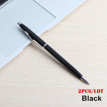 Load image into Gallery viewer, 2/11/20PCS Ball Pen Stainless steel rod rotating Metal ballpoint Pen Stationery Ballpen 0.7mm Blue ink Office &amp; School Supplies