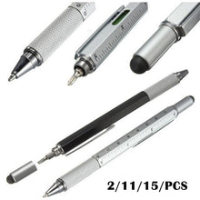 Load image into Gallery viewer, 2/11/15/pcs 7colors novel Multifunctional Screwdriver Ballpoint Pen Touch Screen Gift Tool School office supplie stationery pens