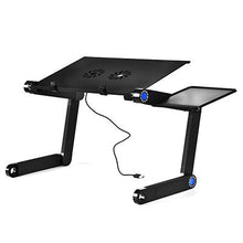 Load image into Gallery viewer, New Aluminum Alloy Adjustable Laptop Table Portable Folding Computer Desk Notebook Desktop Stand Computer Table For Sofa Bed