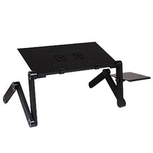 Load image into Gallery viewer, Aluminum Alloy Laptop Table Adjustable Portable Folding Computer Desk Students Dormitory Laptop Table Stand Tray For Sofa Bed