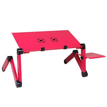 Load image into Gallery viewer, Aluminum Alloy Laptop Table Adjustable Portable Folding Computer Desk Students Dormitory Laptop Table Stand Tray For Sofa Bed