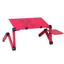 Load image into Gallery viewer, Aluminum Alloy Laptop Table Adjustable Portable Folding Computer Desk Students Dormitory Laptop Table Stand Tray For Sofa Bed