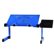 Load image into Gallery viewer, Aluminum Alloy Laptop Table Adjustable Portable Folding Computer Desk Students Dormitory Laptop Table Stand Tray For Sofa Bed