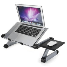 Load image into Gallery viewer, Portable Adjustable Aluminum Laptop Desk Stand Table Vented Ergonomic TV Bed Lap Stand Up Working Office PC Riser Bed Sofa Couch