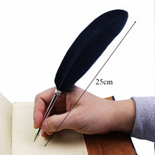 Load image into Gallery viewer, Fashion Accessories Cute Feather Ballpoint Pen Kawaii Signature Ball Point Pens Stationery For kids Student Gift School Supplies