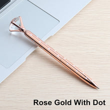 Load image into Gallery viewer, GENKKY Kawaii Ballpoint Pen Big Gem Metal Ball Pen With Large Diamond Blue And Black Magical Pens Fashion School Office Supplies