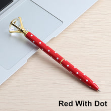 Load image into Gallery viewer, GENKKY Kawaii Ballpoint Pen Big Gem Metal Ball Pen With Large Diamond Blue And Black Magical Pens Fashion School Office Supplies