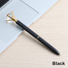 Load image into Gallery viewer, GENKKY Kawaii Ballpoint Pen Big Gem Metal Ball Pen With Large Diamond Blue And Black Magical Pens Fashion School Office Supplies
