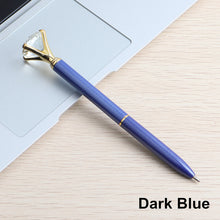 Load image into Gallery viewer, GENKKY Kawaii Ballpoint Pen Big Gem Metal Ball Pen With Large Diamond Blue And Black Magical Pens Fashion School Office Supplies