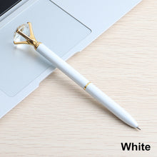 Load image into Gallery viewer, GENKKY Kawaii Ballpoint Pen Big Gem Metal Ball Pen With Large Diamond Blue And Black Magical Pens Fashion School Office Supplies