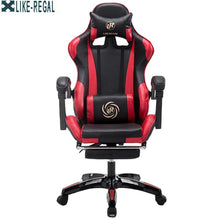 Load image into Gallery viewer, LIKE REGAL Multifunctional Fashion  Household Reclining Office Chair With Footrest Racing Seat